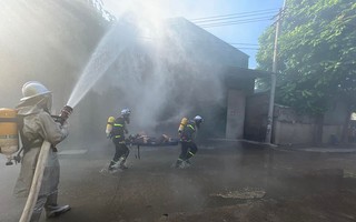 kèo nhà cái 88 Lực lượng PCCC 5 xã phối hợp diễn tập chữa cháy làng nghề Dương Liễu