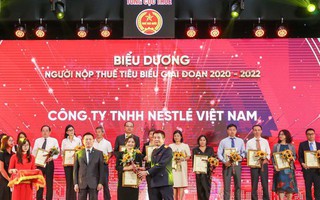 Nestlé Việt Nam tiếp tục được biểu dương vì thành tích đóng góp vào ngân sách nhà nước
