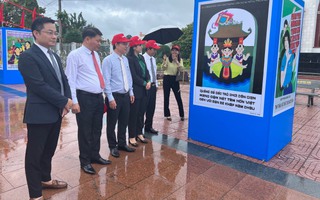 Triển lãm ttỷ lệ kèo nhà cáinh cổ động tấm lớn tuyên truyền về xây dựng nông thôn mới 