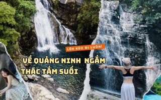Đi Quảng kèo nhà cái 88 tắm biển cả hè rồi, giờ phải đổi gió ngắm thác ngâm mình bên suối mát đi thôi