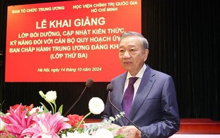 Tổng Bí thư, nhận định kèo nhà cái Tô Lâm dự khai giảng lớp bồi dưỡng cán bộ quy hoạch Ủy viên Trung ương Đảng khóa XIV