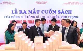 Chùm ảnh: Lễ ra mắt cuốn sách tỷ lệ kèo nhà cái Tổng Bí thư Nguyễn Phú Trọng về văn hóa