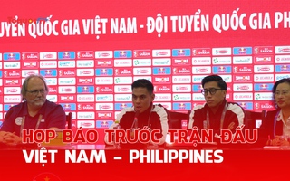 Họp báo trước trận Việt kèo nhà cái euro - Philippines: HLV Kim Sang Sik quyết giành trọn 3 điểm