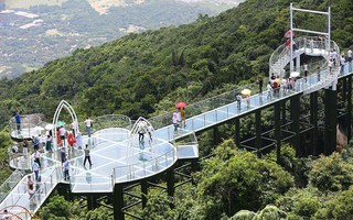 soi kèo nhà cái 88 cầu đáy kính xuyên rừng ở đảo Hải Nam, Trung Quốc
