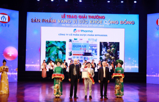 TPBVSK Gumar Plus nhận Huy chương Vàng "Sản phẩm vì sức khỏe cộng đồng 2024"