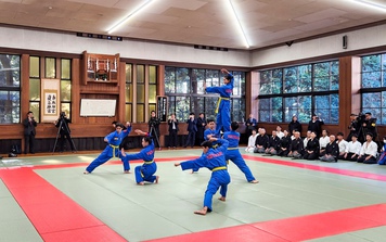 Chủ tịch nước Võ Văn Thưởng dự chương trình giao lưu và trình diễn võ thuật Vovinam và Võ đạo Nhật Bản