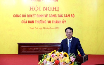 Bí thư Huyện ủy Thạch Thất Trần Đình Cảnh làm Giám đốc Sở Nội vụ