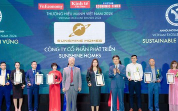 Sunshine Homes được vinh danh Top Thương hiệu Mạnh - Phát triển bền vững 2024