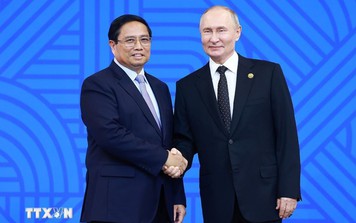 Tổng thống Nga Vladimir Putin chủ trì lễ đón và chiêu đãi Hội nghị BRICS và BRICS+