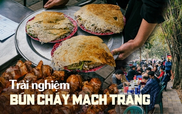 Lặn lội mấy chục cây số đi ăn thử "quán rặng tre" nức tiếng Đông Anh, xe ô tô xếp hàng dài, giờ cao điểm khách phải tự phục vụ