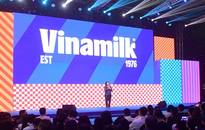 Ngoài "Xanh rực rỡ - Kem sữa ngọt ngào", Vinamilk phủ sóng truyền thông với bộ nhận diện thương hiệu mới đầy táo bạo