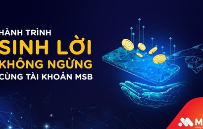 Trải nghiệm hành trình sinh lời không ngừng cùng tài khoản MSB