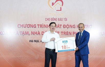 MSB chung tay xóa nhà tạm, nhà dột nát cho hộ nghèo, hộ cận nghèo