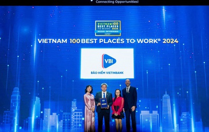 Bảo hiểm VietinBank tiếp tục trong Top 100 Nơi làm việc tốt nhất Việt Nam