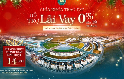 Chìa khóa trao tay, hỗ trợ lãi vay 0% đến 12 tháng