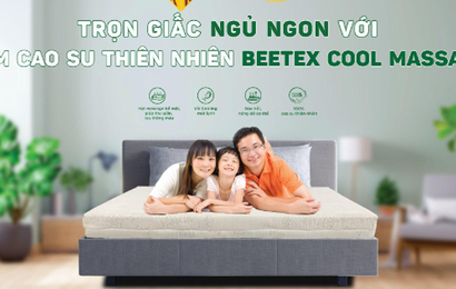 Tích hợp áo nệm mát lạnh cho nệm cao su thiên nhiên massage