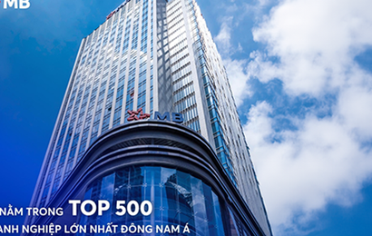 MB lọt top 100 doanh nghiệp lớn nhất Đông Nam Á