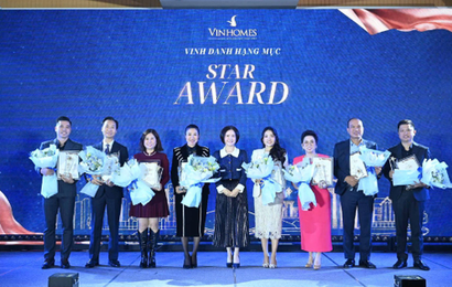 Sao Vàng Holdings được vinh danh TOP 1 đại lý có doanh số bán tốt nhất dự án Vincom Shophouse Royal Park năm 2024