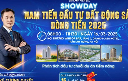 Đất Xanh Miền Bắc tổ chức "Showday: Nam tiến đầu tư bất động sản dòng tiền 2025"