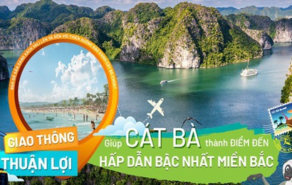 Giao thông thuận lợi giúp Cát Bà thành điểm đến hấp dẫn bậc nhất miền Bắc