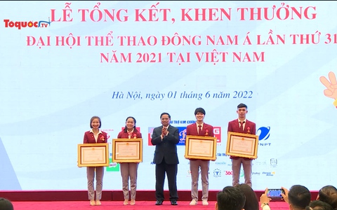 Lễ tổng kết, khen thưởng Đại hội thể thao Đông kèo nhà cái hôm nay Á lần thứ 31