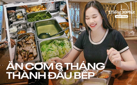 Bữa trưa ở văn phòng chất lượng như cơm nhà do công ty thuê riêng hai "đầu bếp" nấu ăn mỗi ngày 