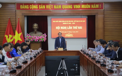 Bộ trưởng Nguyễn Văn Hùng chủ trì cuộc họp rà soát kế hoạch tổ chức Đại kèo nhà cái Đảng Bộ VHTTDL nhiệm kỳ 2025-2030