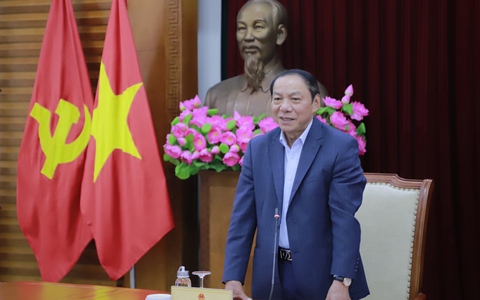 Bộ trưởng Nguyễn kèo nhà cái Hùng chủ trì buổi làm việc với Ban Tuyên giáo và Dân vận Đảng ủy Chính phủ