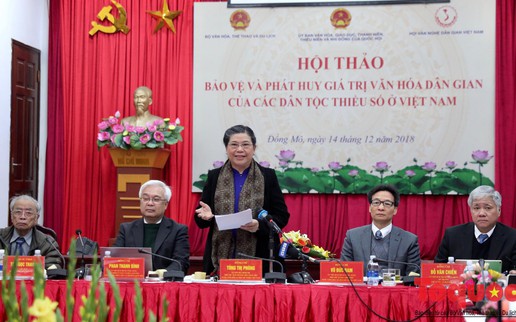 Bảo vệ, phát huy văn hóa dân gian các dân tộc không chỉ là trách nhiệm của từng cộng đồng