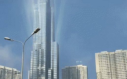 Hình ảnh cực hiếm về toà nhà Landmark 81 “toả sáng” trong lớp mây lạ khiến nhiều người chứng kiến cực bất ngờ