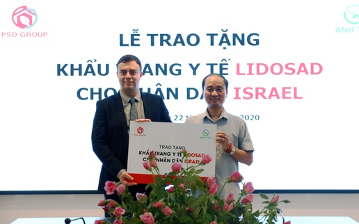 Việt Nam gửi tặng 100.000 khẩu trang y tế hỗ trợ phòng chống Covid-19 cho Israel