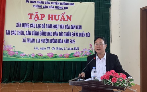 Xây dựng câu lạc bộ sinh hoạt văn hóa dân gian Vân Kiều, Pa Cô tại các thôn bản