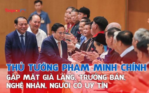 Thủ tướng Chính phủ Phạm Minh Chính gặp mặt già làng, trưởng bản, nghệ nhân, người có uy tín