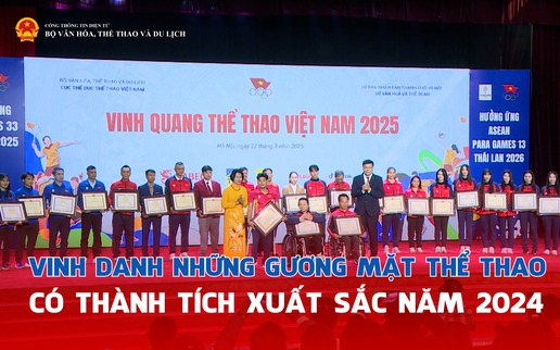 Vinh danh những gương mặt thể thao có thành tích xuất sắc năm 2024