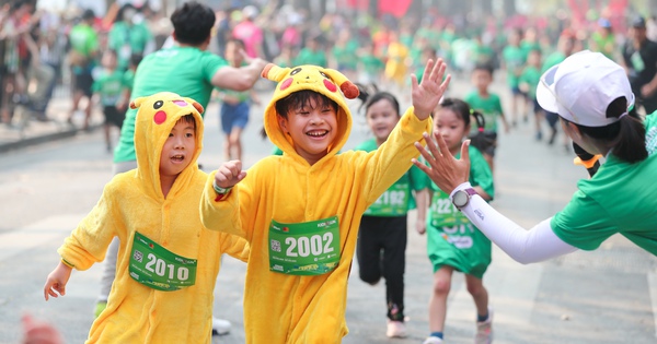 500 vận động viên nhí tham gia giải chạy Mastercard Kids Run 2024