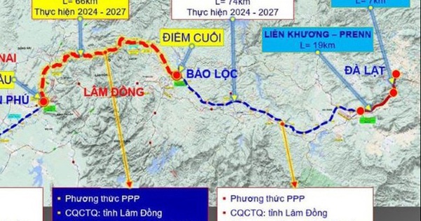 Vị trí 2 trạm dừng nghỉ trên cao tốc từ Lâm Đồng đi Đồng Nai