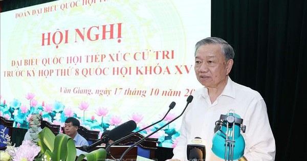 Tổng Bí thư, Chủ tịch nước Tô Lâm tiếp xúc cử tri Hưng Yên