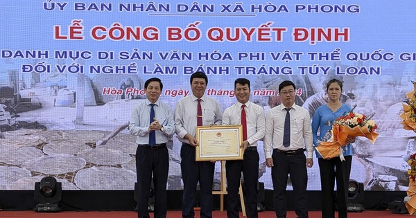 Công bố quyết định danh mục Di sản văn hóa phi vật thể quốc gia “Nghề làm bánh tráng Túy Loan”