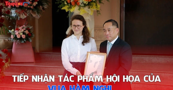 Tiếp nhận tác phẩm hội họa của vua Hàm Nghi