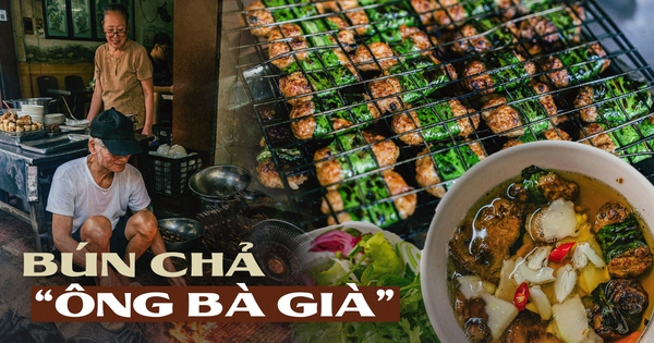 Quán bún chả "Ông bà già" bán 3 đời ở Hà Nội, nổi tiếng nhờ những miếng chả băm cuốn lá mùi tàu đặc biệt hiếm nơi có