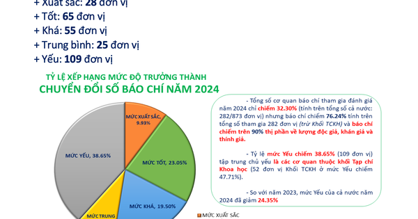 Báo điện tử Tổ Quốc đạt mức Tốt về trưởng thành chuyển đổi số báo chí