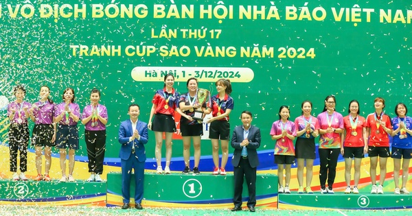 Bế mạc Giải Vô địch Bóng bàn Hội Nhà báo Việt Nam năm 2024