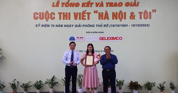 Trao giải Cuộc thi viết "Hà Nội & Tôi": Bồi đắp tình yêu, niềm tự hào đối với mảnh đất ngàn năm văn hiến