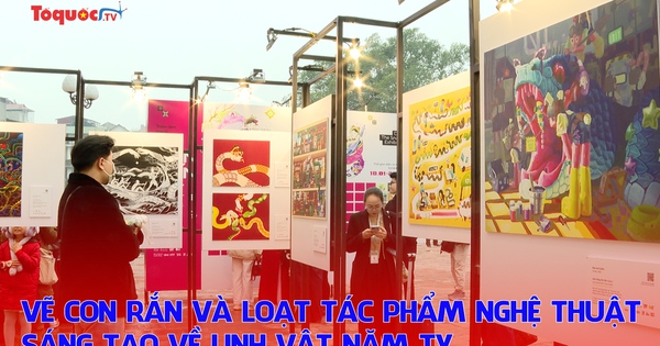 Vẽ con rắn và loạt tác phẩm nghệ thuật sáng tạo về linh vật năm Tỵ