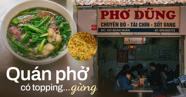 Quán phở 30 năm tuổi trong căn nhà cấp 4 giữa Thủ đô, lạ miệng với topping gừng tươi độc đáo, khẳng định nước dùng có thêm thứ gia vị đặc biệt này!