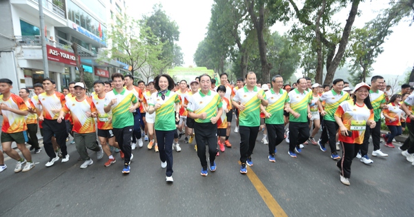 Khai mạc Ngày chạy Olympic – Vì an ninh Tổ quốc khối các đơn vị trực thuộc Bộ Công an và Công an thành phố Hà Nội năm 2025