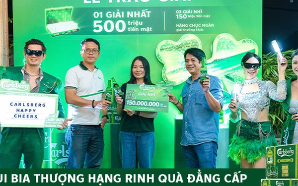 Carlsberg tặng gói tư vấn và tiền mặt 500 triệu đồng cho khách hàng