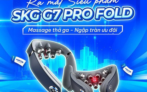 Thiết kế dạng gập đầu tiên của máy massage cổ SKG