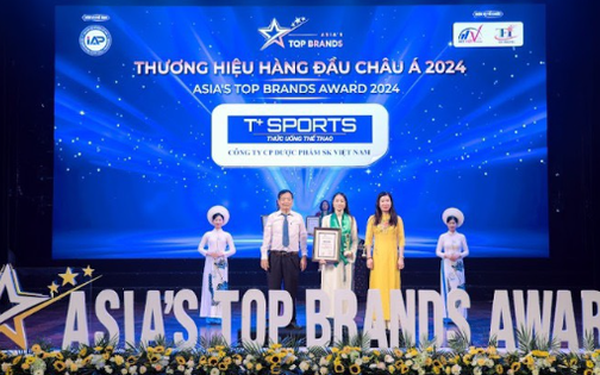 T+Sports lọt Top 10 thương hiệu hàng đầu châu Á - Asia Top Brand Award 2024